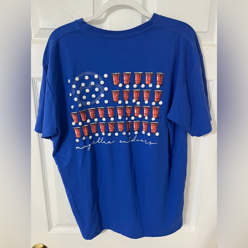 Magellan Outdoors Patriotic Beer Pong Shirt